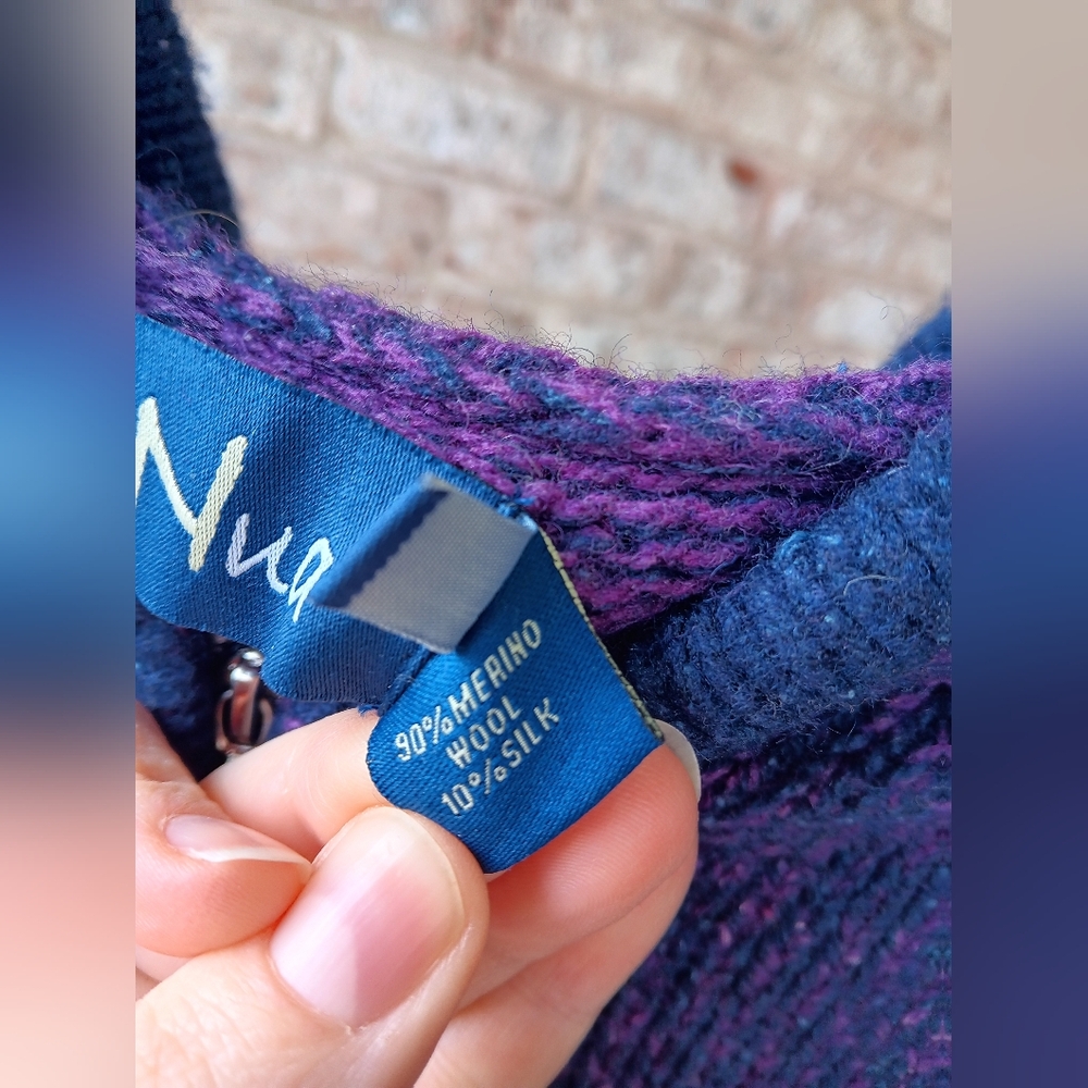Nua Wool & Silk Blend Hooded Zip-up - Picture 3 of 8